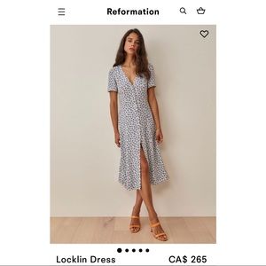Reformation Locklin Dress in Bombay, size 2